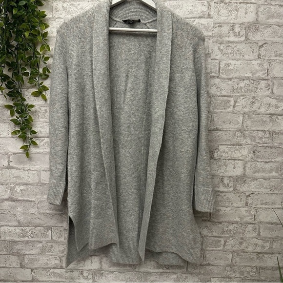 Ann Taylor long cardigan wool‎ women’s XS gray silver speckle - Picture 1 of 6